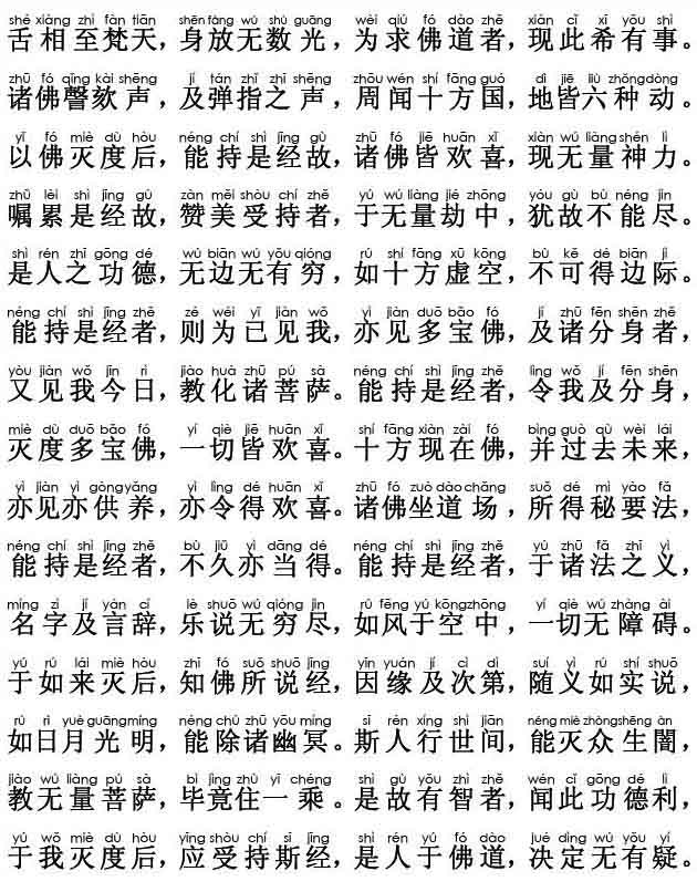 妙法莲华经卷第六；如来神力品第二十一(注音版)
