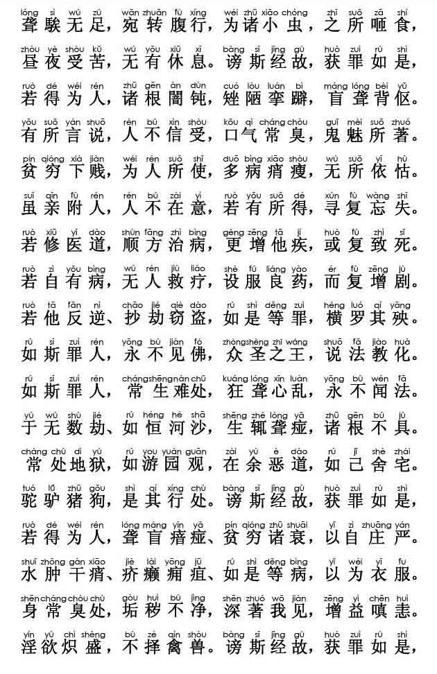 妙法莲华经卷第二；譬喻品第三(注音版) 