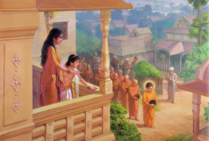 耶苏陀罗为佛陀的儿子指出父亲