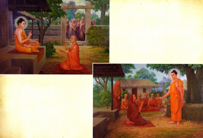 佛陀的姨母 苟达弥 请求成立比库尼僧团，并受戒成为一名比库尼